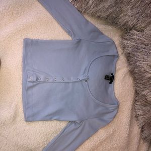 Light blue cropped long sleeve